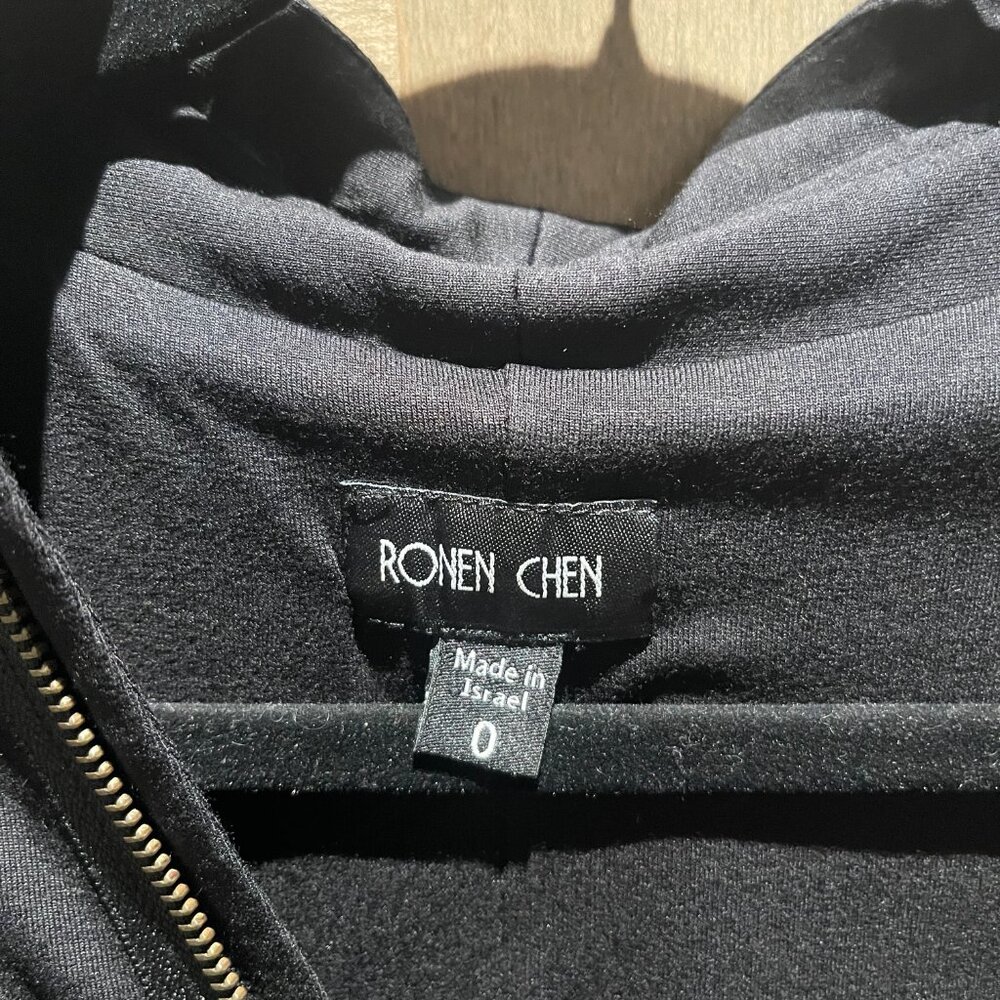 Ronen Chen black dress midi Size 0 - Picture 6 of 8